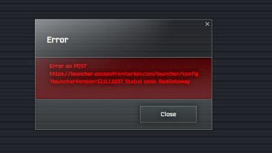 Tarkov Bad Gateway Error