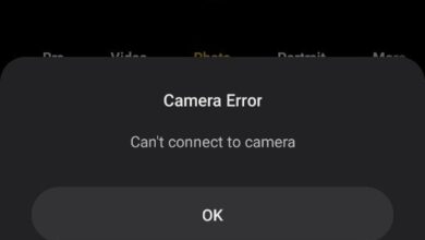 Can't connect to camera