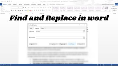 Find and Replace in Word