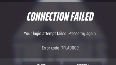 The Finals Error Code TFLA0002